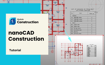 nanoCAD construction module tutorial
